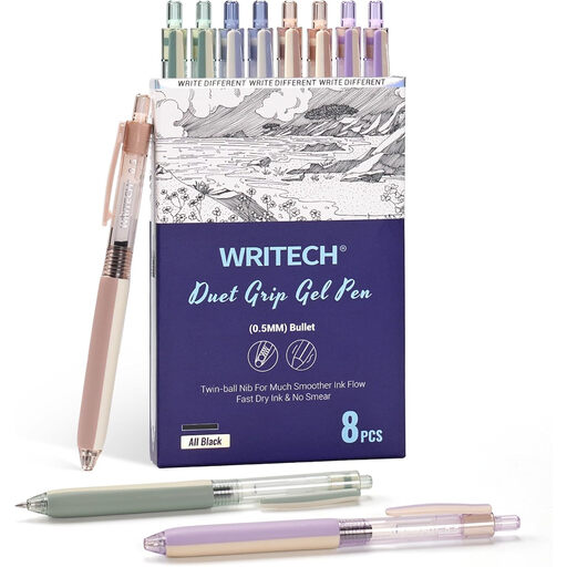 WRITECH Duet-Grip Retractable Gel Pens