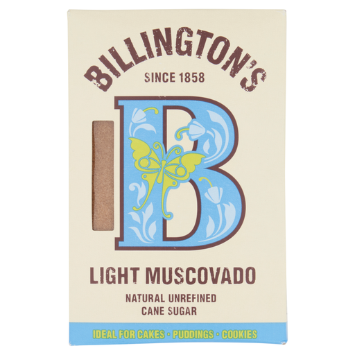 Billington's Light Muscovado Natural Unrefined Cane Sugar 500g