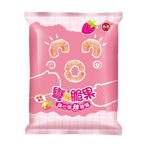 Kuai Kuai Corn Snack Strawberry Condensed Milk Flavour 52g