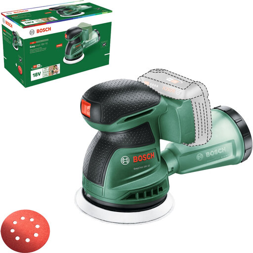 Bosch EasyOrbit Cordless Sander - 18V, Black & Green