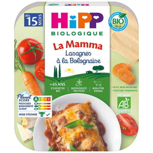 HiPP La Mamma organic baby lasagne alla bolognese, from 15 months, 250 g