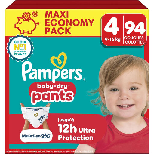 Pampers Baby-Dry Pants taille 4, 94 culottes