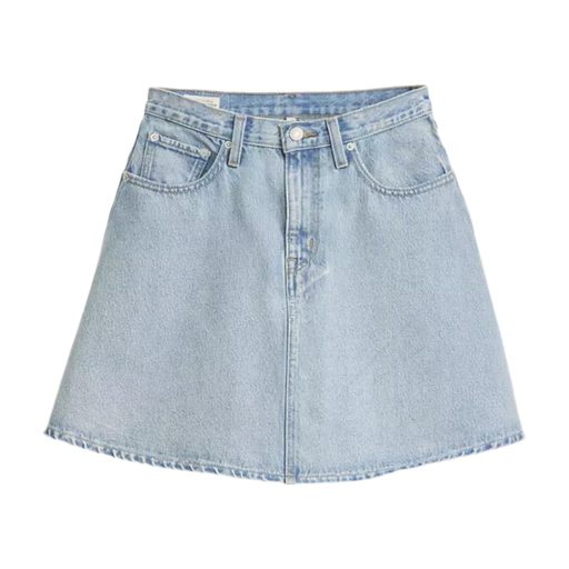 LEVI'S Mini Flounce Skirt Blue - Medium Wash
