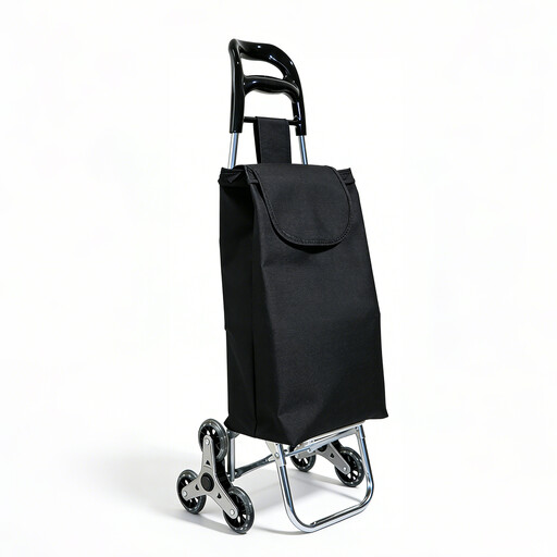 Strong bird 2026 New Arrival | Ergonomic Handle Black Large-Size Folding Shopping Trolley