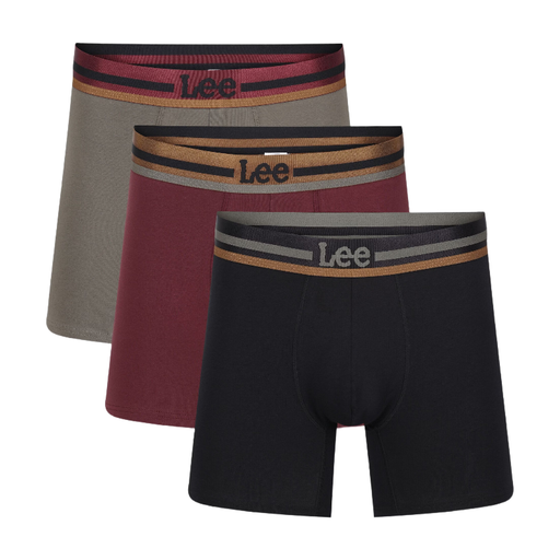 LEE TRUNKS MED HAY-GUNMETAL/DARK GLICIA RED/GREEN-M
