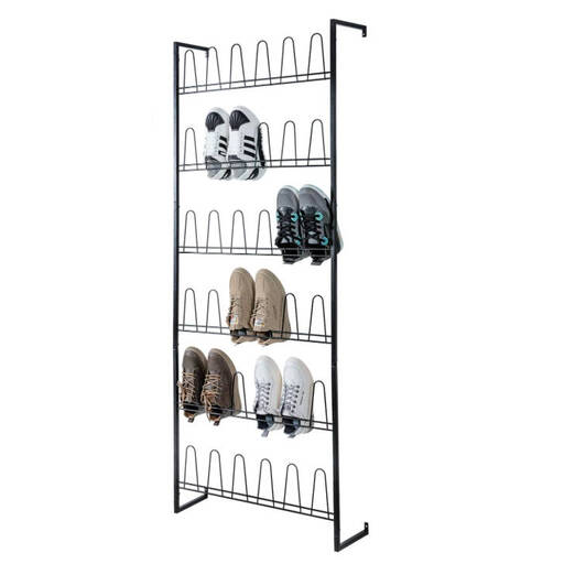 MyGift Wandmontierter Schuh-Organizer aus Metall