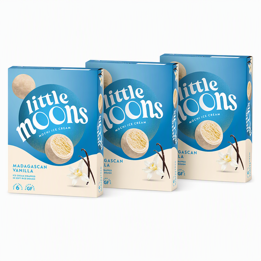 Little Moons vanilla mochi ice cream, 18-pack