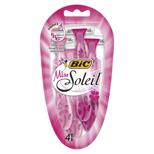Bic Ladies Disposable Razor Miss Soleil Special Edition pack of 4