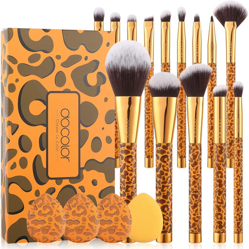 docolor 14-Piece Gold Leopard Print Gift Box