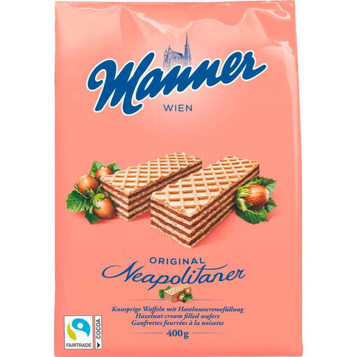 Manner Original Neapolitan Hazelnut Wafers 400g
