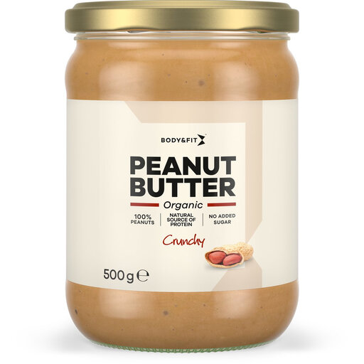 Body&Fit Organic Peanut Butter Crunchy 500 grams