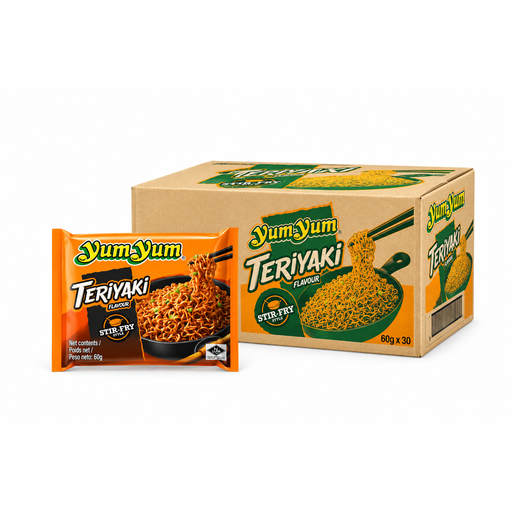 Yum Yum Instant noodles teriyaki flavour stir fry - Pack of 30