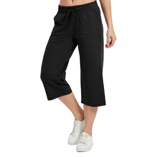 SPECIAL MAGIC Womens Capri Pants 0060 BlackXL