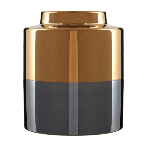 Premier Housewares Versatile Dual Tone Small Metallic Finish Vase