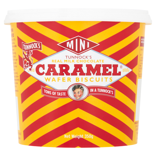 Tunnocks Mini Caramel Wafers 350g tub