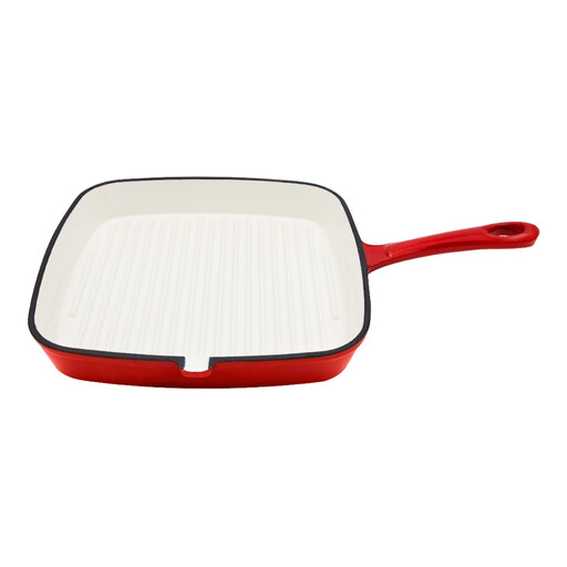 BLACKMOOR Cast Iron 23.5cm Griddle Pan - Red