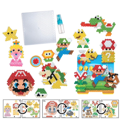 Aquabeads Super Mario Craft Box Complete Water Beads Set 31774 (2,500 Beads)