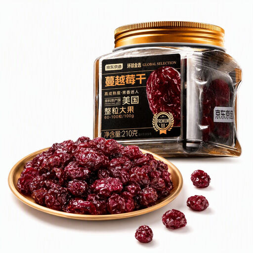 J.ZAO Whole-Berry Dried Cranberries 210g