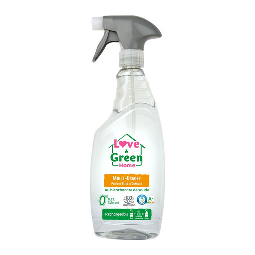 LOVE&GREEN Rechargeable Multi-Use Home Spray, Orange Blossom Scent - 750ml