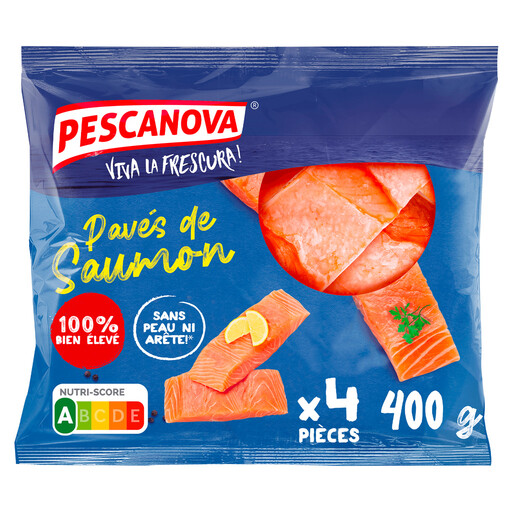 PESCANOVA Four skinless salmon fillets 400 g