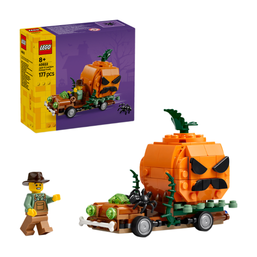 LEGO Jack-O'-Lantern Pickup Truck Halloween Craft Toy Set 40822