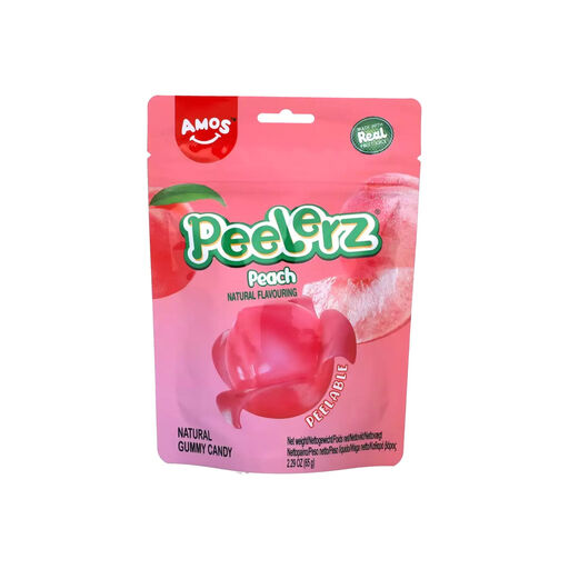 Amos Peelerz Gummy Candy - Peach 65g