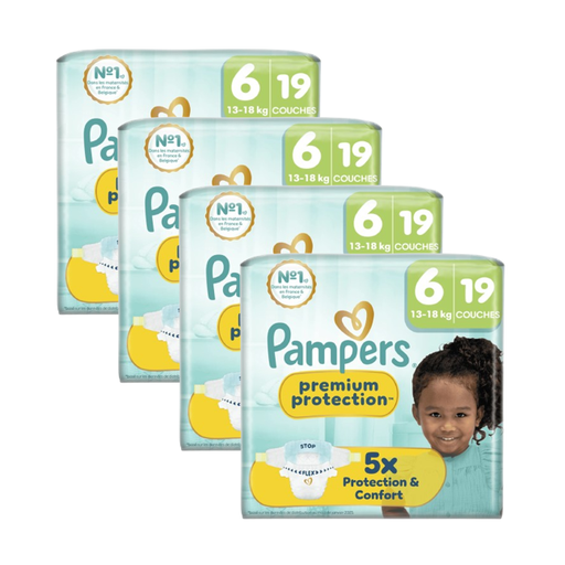 Pampers Premium Protection size 6, 76 nappies