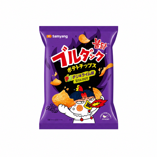 Buldak Potato Chips, Chili & Lime Flavor