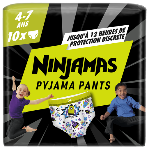 Pampers Ninjamas Pants Night Rockets, 4-7 Ans