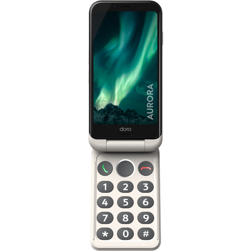 Doro - Aurora A20 Clamshell Smartphone