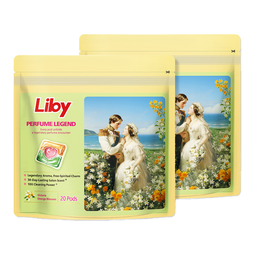 Liby Perfume Legend Laundry Pods - Victoria Orange Blossom Scent, 40 Pods