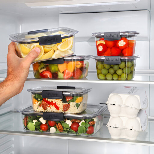 Sistema Brilliance Large Rectangular Food Storage Container, 2L