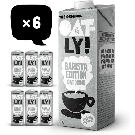 OATLY 咖啡师专用版常温燕麦奶 6x1L