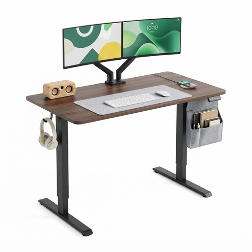 JoySelect 120 x 60 cm 胡桃木色电动升降桌