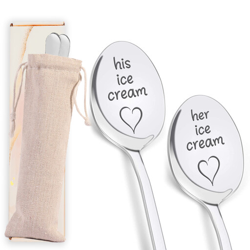 Alphynix 2PC Couples Ice Cream Spoon Collection