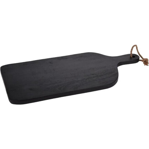 Cutting Board Rubberwood Serving Board - Black, 58 x 28 cm