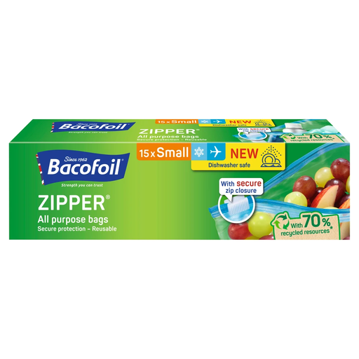 Bacofoil 拉链多用途收纳袋