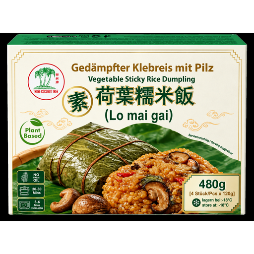 TCT Vegetable Sticky Rice Dumpling (Lo Mai Kai) 480g