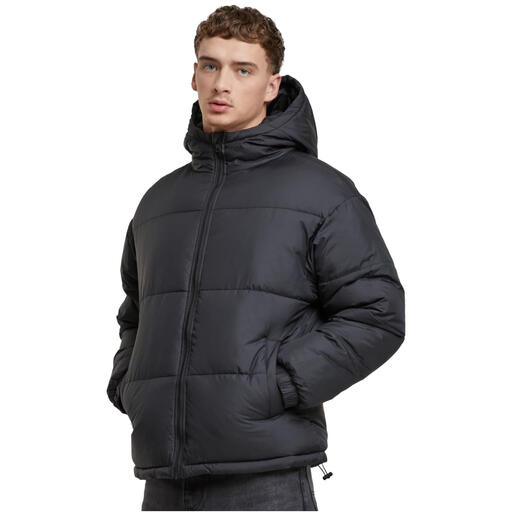 Urban Classics Basic Puffer Jacket With Hood black 4XL