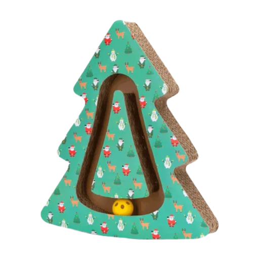 Nobleza exclusive christmas tree shaped 2 in 1 cat scratching board