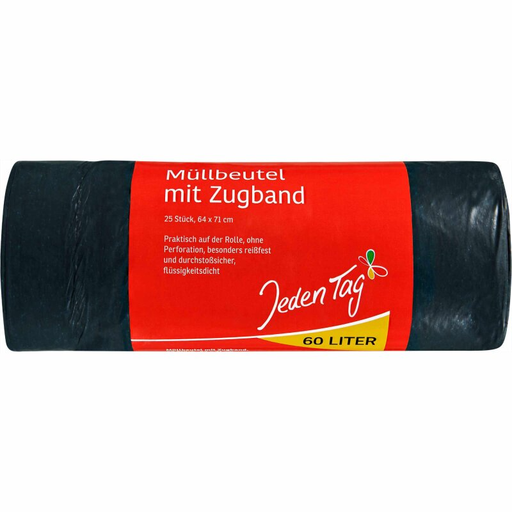 Jeden Tag Drawstring Trash Bags 60L