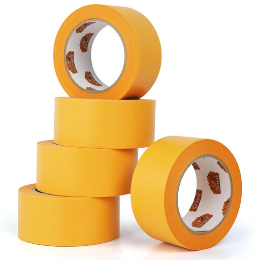 TAPEBEAR Gold Painters Tape 50mm x 50m, 5 Rolls