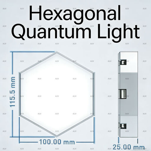 Hexagon LED Panels, 8 Pcs.