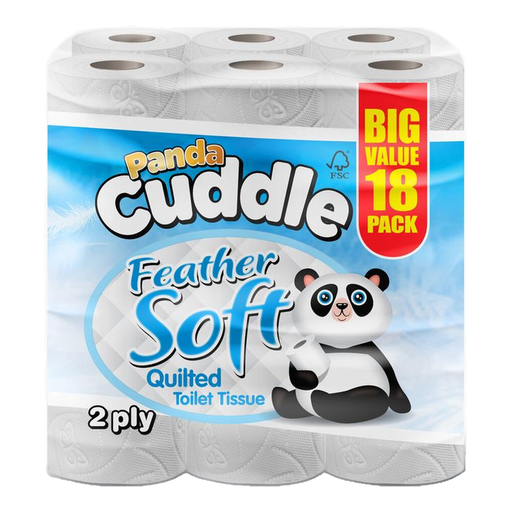 Panda Cuddle Toilet Tissue, Classic, 2-Ply, 36 Rolls