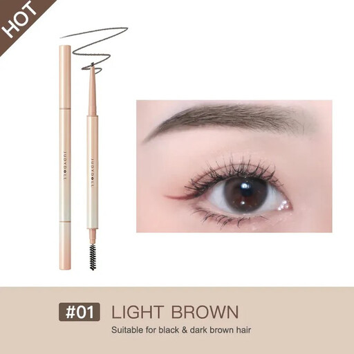 Judydoll Skinny Triangular-Shaped Eyebrow Pencil #01 Ash Brown