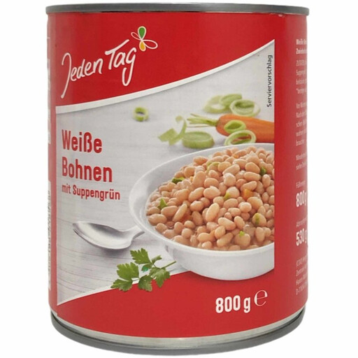 Jeden Tag Weisse Bohnen mit Gemüse 800g