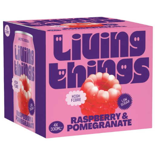 Living Things - Raspberry & Pomegranate Soda