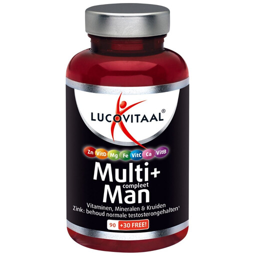 Lucovitaal Multivitamin for Men MAXI Jar 120 comprimés