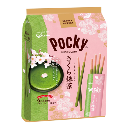 Glico Pocky Sakura Matcha 101.6g