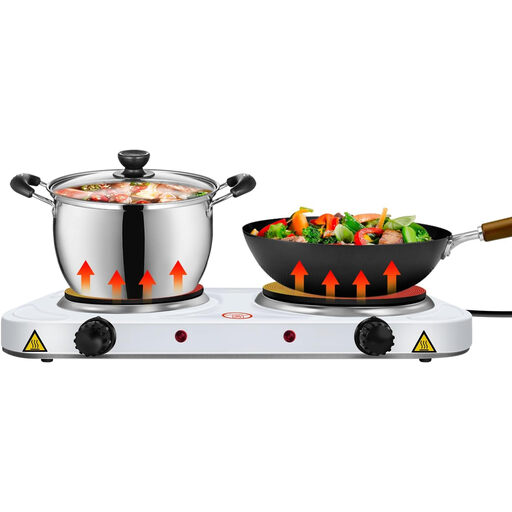 Two-zone induction hob